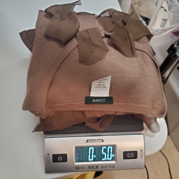 J Crew Women's Cardigan Sweater Large Brown Merino Wool Preppy Academia Vintage - Picture 11 of 11